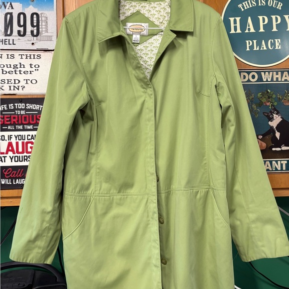 Talbots Sage Green Pea Coat - Picture 1 of 16